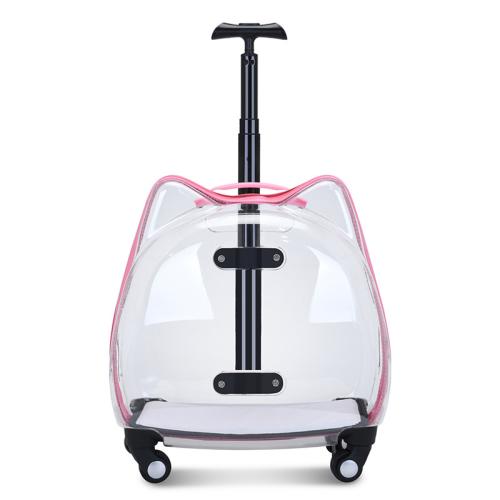 Acrylic & Polyester Pet Trolley Case portable & breathable PC