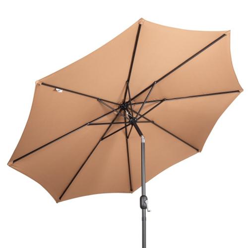 Steel & Polyester Sunny Umbrella durable & anti ultraviolet & sun protection & waterproof Solid PC