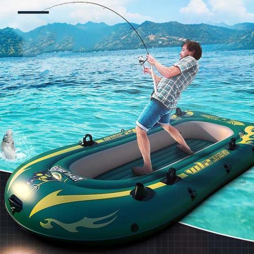 PVC Inflatable & Waterproof Kayak portable green PC