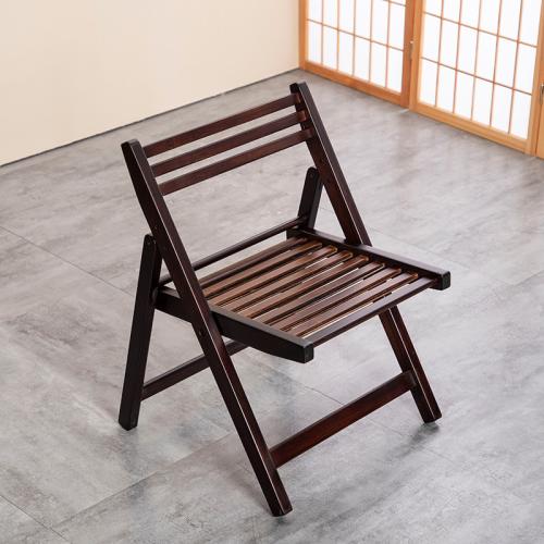 Moso Bamboo foldable Foldable Chair portable Solid black PC
