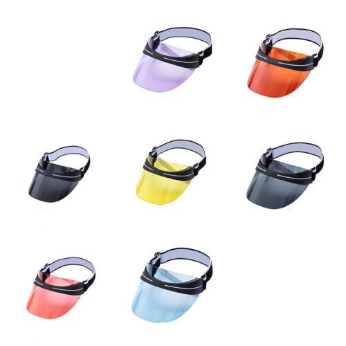 PC-Polycarbonate Sun Visor Cap, sun protection & unisex, Solid, more colors for choice,  PC