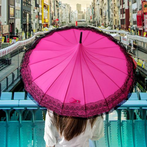 Pongee & Spitze Sunny Umbrella,  Stahl, mehr Farben zur Auswahl,  Stück