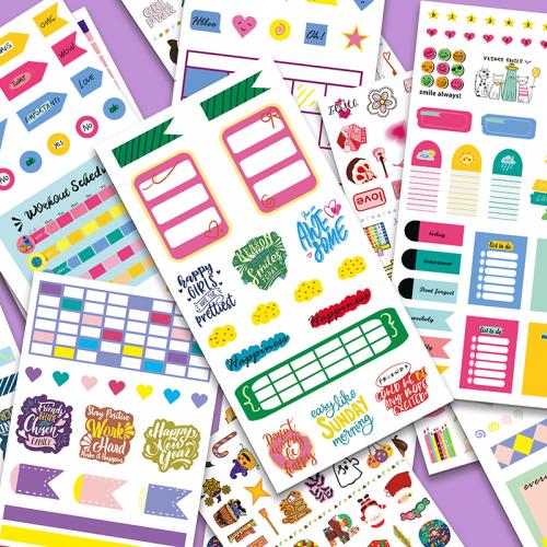 Koperpapier & Drukgevoelige lijm Decoratieve sticker gemengd patroon meer kleuren naar keuze Instellen