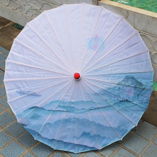 Mircofabric Sunny Umbrella Moso Bamboo & Stainless Steel & Wood PC