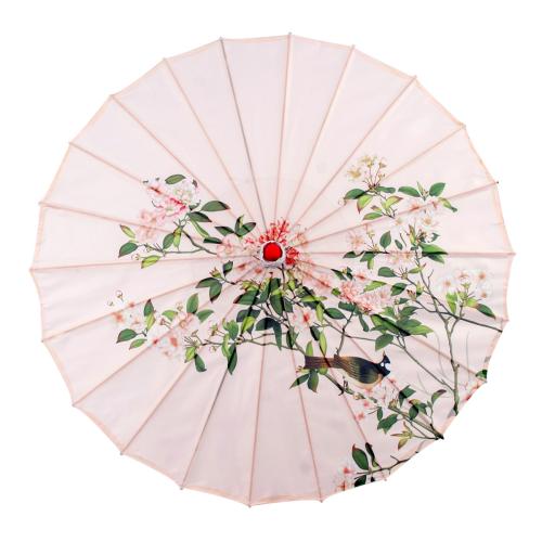 Mircofabric Zonnige Paraplu Moso Bamboe & Rvs & Hout Afgedrukt verschillende kleur en patroon naar keuze stuk