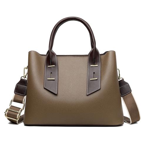 PU Leather Easy Matching Handbag large capacity & attached with hanging strap Lichee Grain PC
