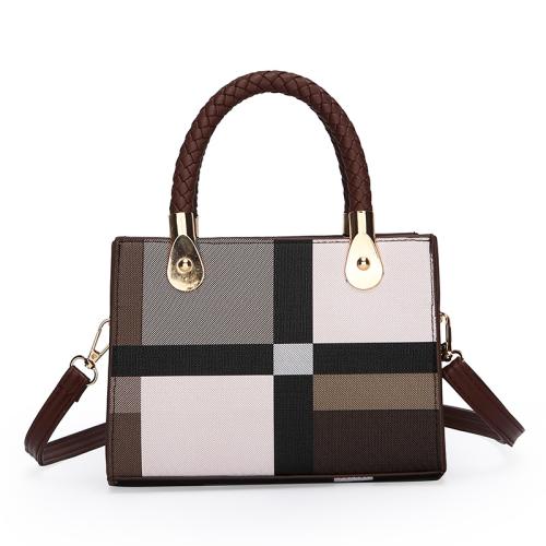 PU Leather hard-surface & Easy Matching Handbag attached with hanging strap PC