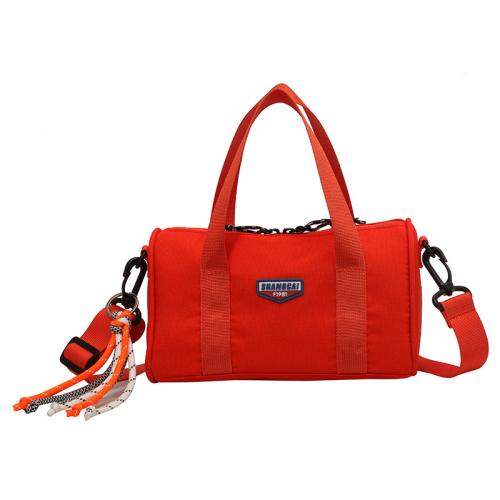Nylon Concise Handbag & attached with hanging strap Solid PC