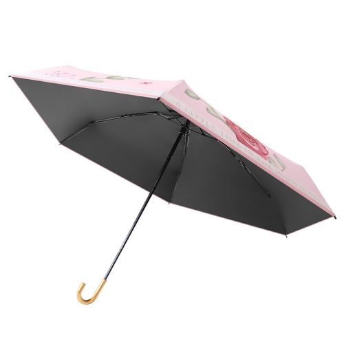 Fiber & Aluminum & Pongee Waterproof Umbrella sun protection printed floral PC