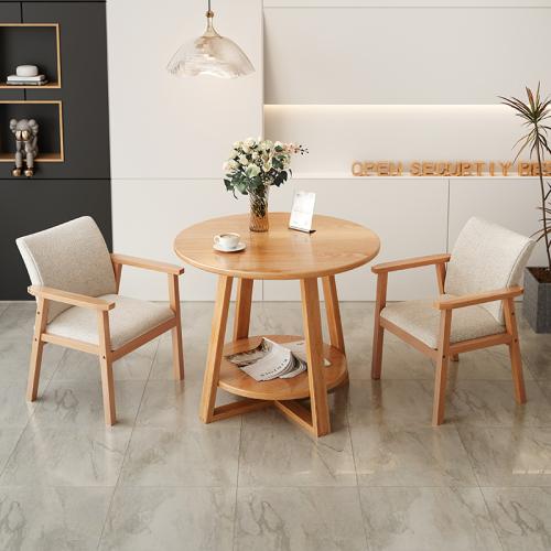 Medium Density Fiberboard Tea Table Cloth Chair & Table Set