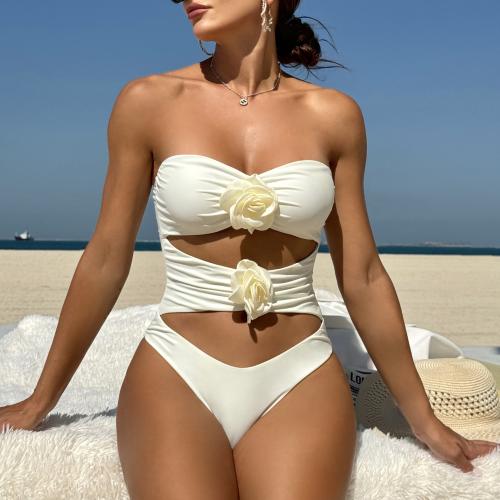Polyester Monokini & tube & padded Solid PC