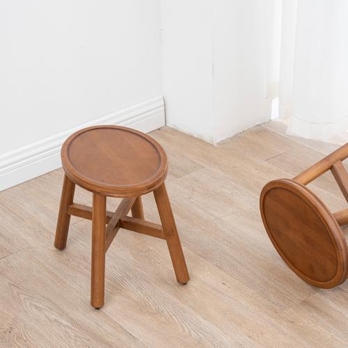 Moso Bamboo Tabouret Solide Marron pièce