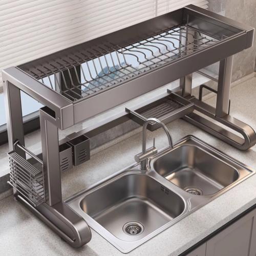 Carbon Steel Kitchen Drain Rack  Solid gray PC