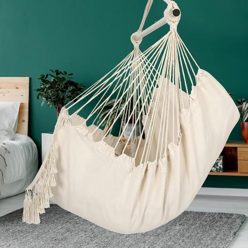 Canvas Tassels Swing Hanging Seat Solid PC