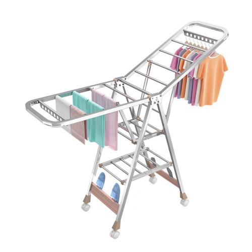 Stainless Steel foldable Clothes Hanger with pulley PC