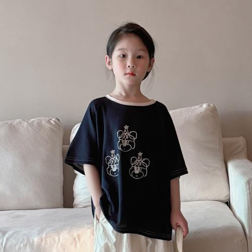 Cotton Soft Girl Top & breathable printed Solid black PC