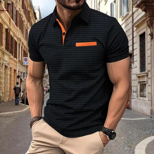 Polyester & Katoen Polo Shirt Lappendeken Plaid meer kleuren naar keuze stuk