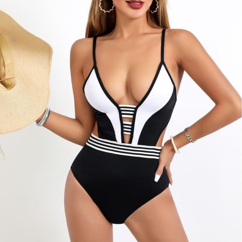 Polyamide & Spandex & Polyester One-piece Swimsuit & padded printed PC