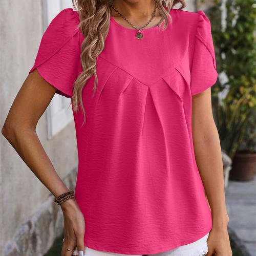 Polyester Women Short Sleeve T-Shirts & loose PC