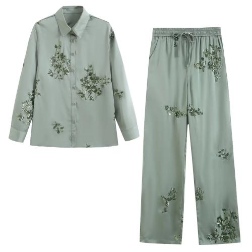 Polyester Women Casual Set & loose floral PC