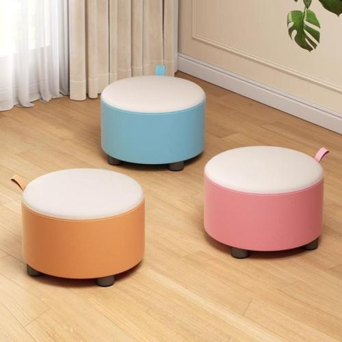 Cloth & Solid Wood Stool durable PC