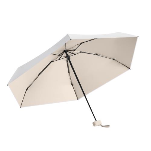 Iron & Pongee Foldable Umbrella 6 rid-frame & portable & sun protection PC