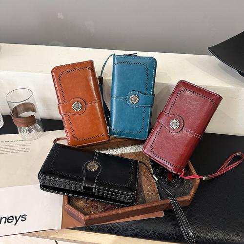 PU Leather Clutch & Easy Matching Wallet Solid PC