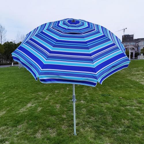 Polyester Fabrics & Aluminium Alloy Sunny Umbrella sun protection & waterproof striped PC
