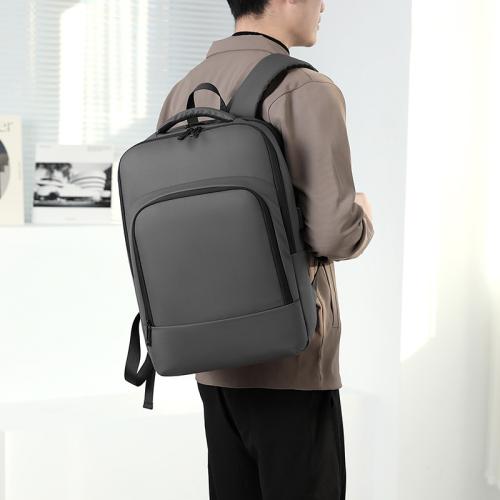 Oxford & Polyester Backpack large capacity & hardwearing & waterproof Solid PC
