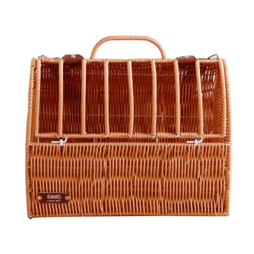 Rattan Pet Cage Cover portable & hardwearing & attached with hanging strap Solid PC