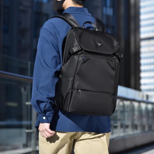 Polyester Backpack large capacity & hardwearing & waterproof Solid PC