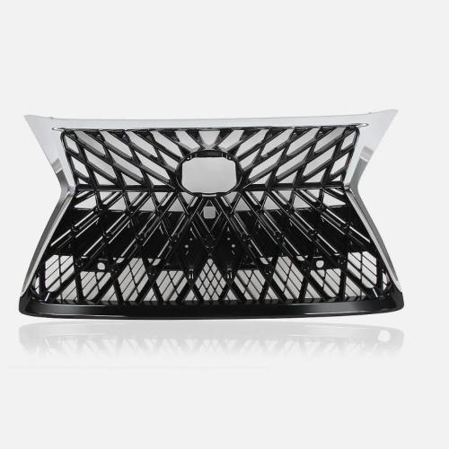 Chrome Plated & Plastic Front Grille durable & hardwearing Solid Jet Black PC