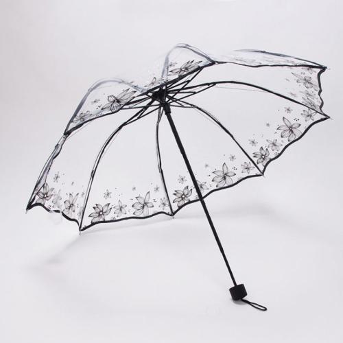 Iron & Plastic Full Automatic Umbrella durable & portable & thickening & waterproof floral PC