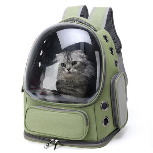 PC-Polycarbonate & Oxford Pet Backpack portable & breathable PC