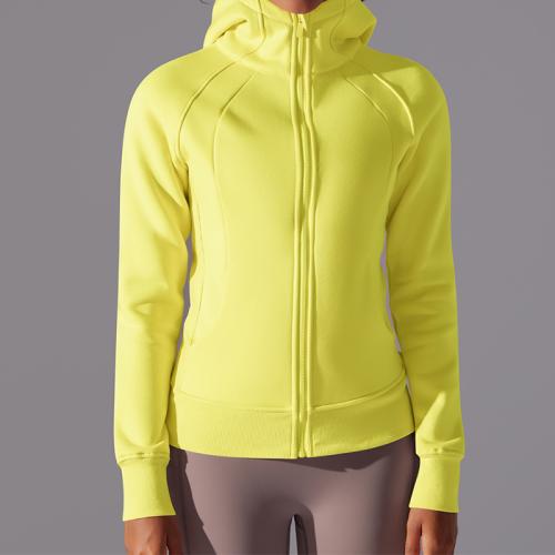 Polyester & Coton Manteau sport femmes Solide plus de couleurs pour le choix pièce
