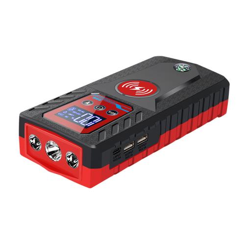 Plastic Multifunction Emergency Jump Starter different power plug style for choose & large capacity red and black PC