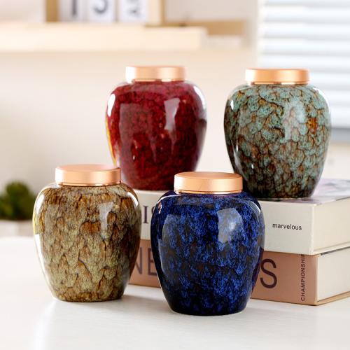 Keramika Čaj caddies più colori per la scelta kus