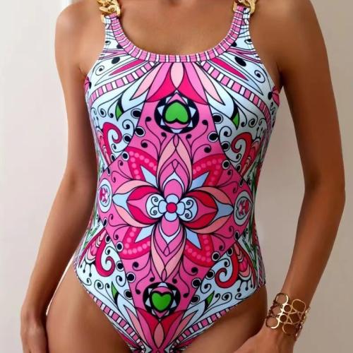 Polyester One-piece Swimsuit & skinny style PC