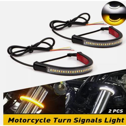 Plastic Motorcycle Turn Signal Lamp two piece Pair