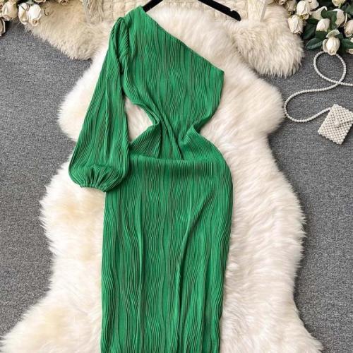 Polyester Slim One-piece Dress, different size for choice, more colors for choice,  PC