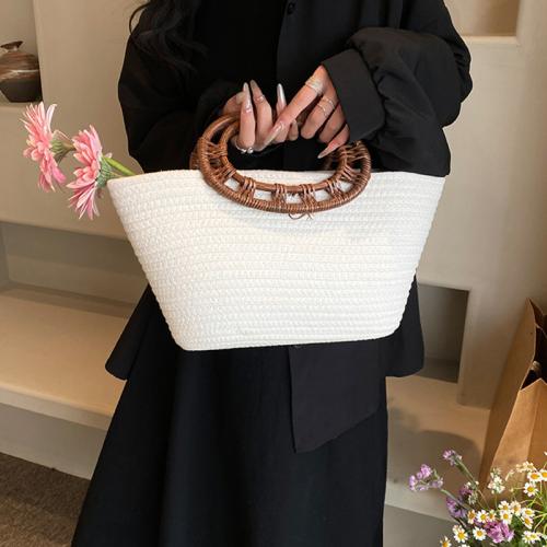 Straw Tote Bag & Handmade Woven Tote large capacity PC
