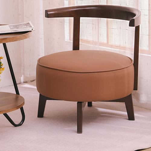 Wood & PU Leather 360degree rotation Casual House Chair durable PC