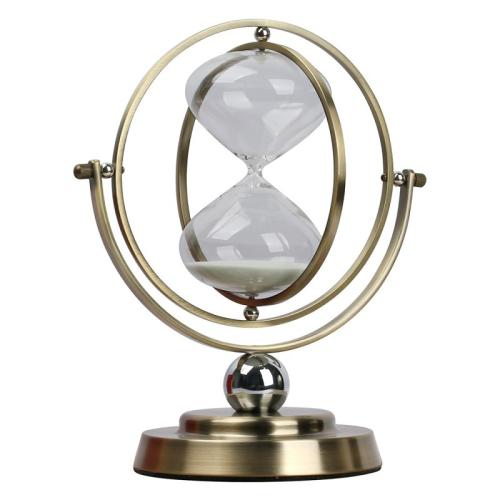 Brass & Glass Hourglass Timer for home decoration PC