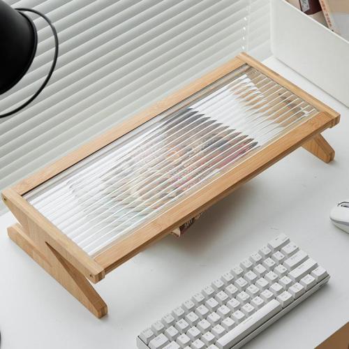Moso Bamboo & Glass Laptop Stand durable PC