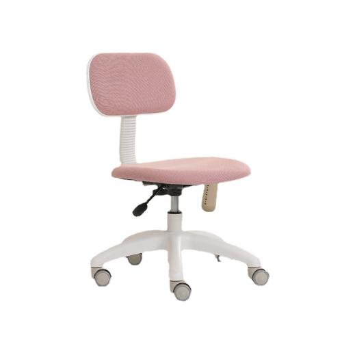Metal & Plastic Cement adjustable Student Chair rotatable pink PC