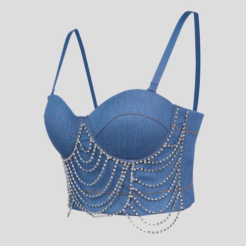 Polyester Slim Camisole blue PC