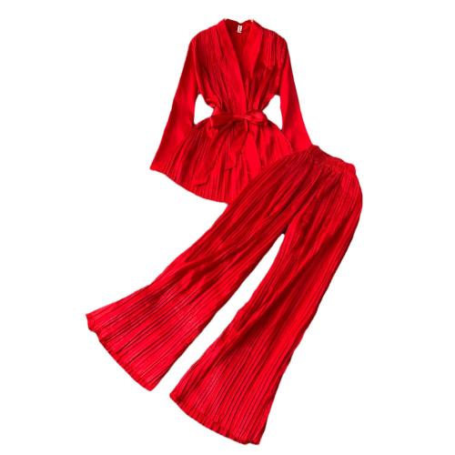 Spandex Vrouwen Casual Set Lange broek & Boven Solide meer kleuren naar keuze Instellen