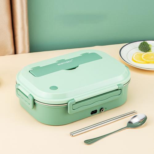 304 Stainless Steel & Polypropylene-PP & Silicone heat preservation Electric Heating Lunch Box portable Solid PC