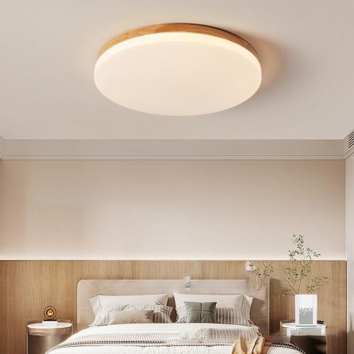 Acrylic & Solid Wood Ceiling Light Solid khaki PC