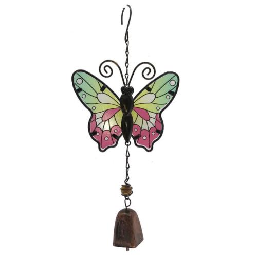 Glass & Iron Windbell Ornaments for home decoration PC